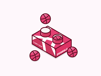 Four Invites(Curry FMVP) dribbble graphic illustrator