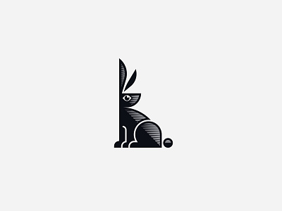 Bunny Wabbit branding bunny design gradient icon illustration logo mark rabbit retro vector