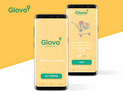 Glovo Redesign (User On-boarding) app glovo ui user on boarding ux