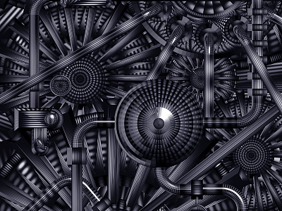 Mechanics (1997) 3d art illustration mechanic pattern