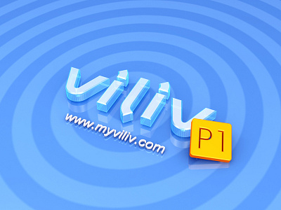 viliv P1 (2005) 3d bi brand design identity illustration logo p1 promotion rendering viliv wallpaper