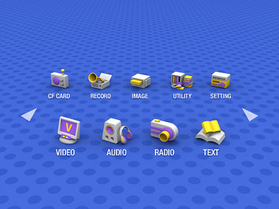 viliv P1 launcher GUI (2005)