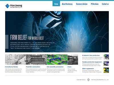Hanjoong Corp. : Landing page (2013) design flat gui hanjoong html ir landing publishing ui ux web