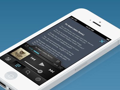 Music player App app code gui mobile music player qr ui ux