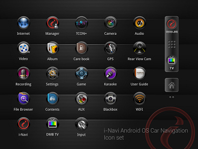 Navigation GUI Icons (2011) android car gui icon inavi launcher navigation