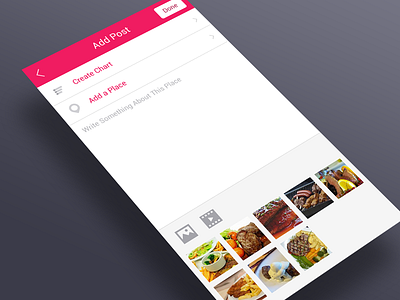App UI : Add post add android app gui input ios mobile photo post ui ux