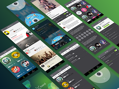 Bainil App GUI album android app artist connect design ios mobile music player ux
