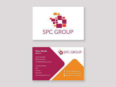 SPC Group Business Card business card businesscard design freelance freelancer graphic design graphicdesign indesign small business
