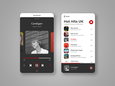 #DailyUI #009 - Music Player app design dailyui dailyui 009 dailyuichallenge design freelancer music player ui