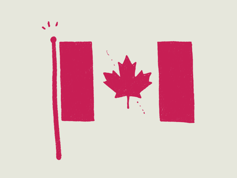 Canadian Flag animation canada cel animation flag handdrawn