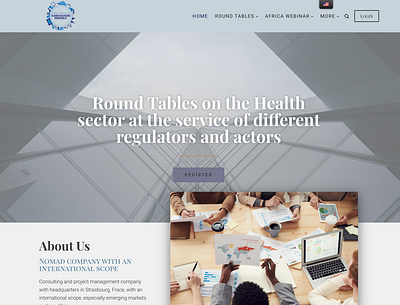 Tables Rondes Algerie company design webdesign wordpress design