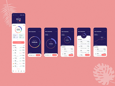 Stock Exchange app crypto mobile stock exchange ui