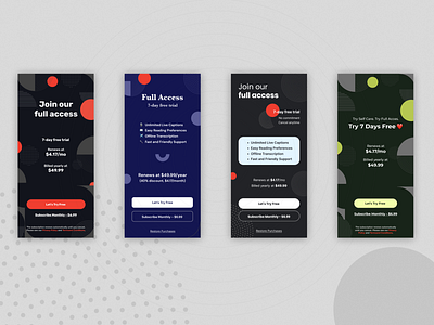 Onboarding screen options accessibility app oboarding text reach ui ux
