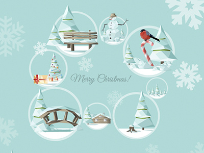 Merry Christmas bird bullfinch christmas happy holidays merry graphics dobrograph new tree winter year