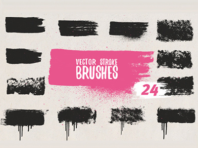 Brushes brush brushes dobrograph paint stroke vector