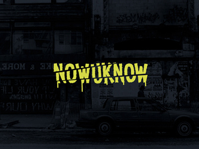 Nowuknow dobrograph lettering letters logo logotype name nowuknow