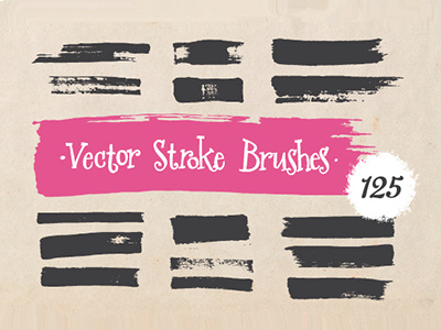 Vector Stroke Brushes brush dobrograph stroke tag vector