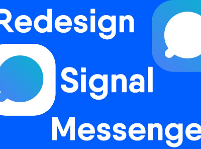 Signal Messegner aliahmettrnc app blue brand brianacton dribbble icon messenger minimal