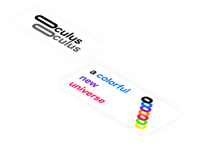oculus - A New Colorful Universe brand branding company design dribbble facebook instagram logo meta metaverse minimal oculus vr