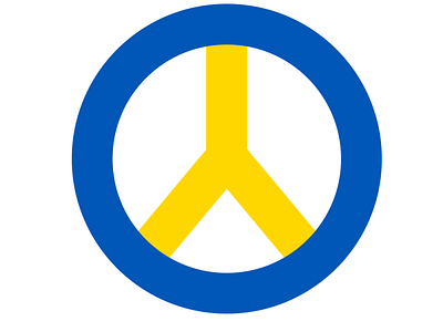 PEACE! #NOWAR brand branding design dribbble flag logo minimal nowar peace russia ukraine