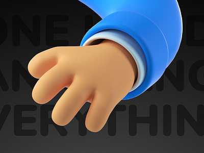 3D hands illustrations pack