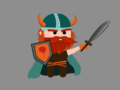 Viking icon illustration vector