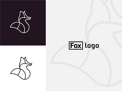 Fox logo branding design illustrator logo