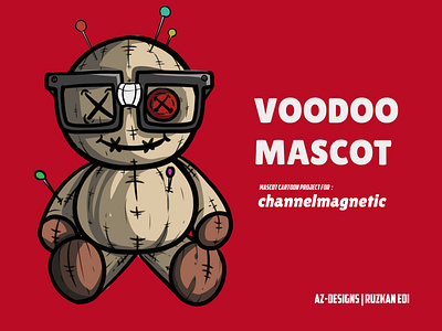 Voodoo mascot art brown cartoon design emote icon illustration illustrator logo mascot mascot logo minimal smile twitch twitchemotes voodoo