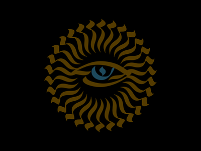 Providence calligram calligraphy dark eye illuminati illustration logo manila philippines sun