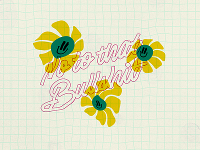 No bullshit design illustration lettering procreate type