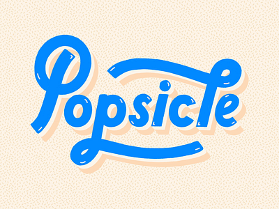 Popsicles! design illustration lettering popsicle summer treats type