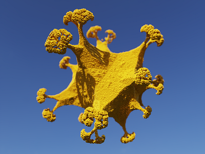 Fractal Tree Planet 3d 3d art fractal fractals voxel voxel art voxelart