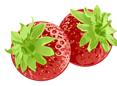 Strawberries illustration strawberry