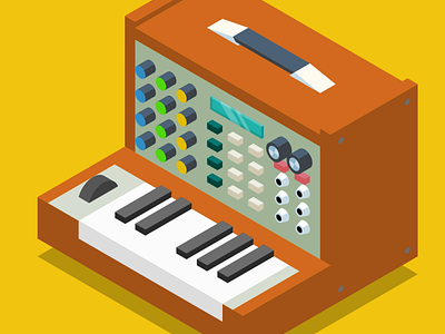 Modular inkscape isometry lowpoly music svg synthesizer vector