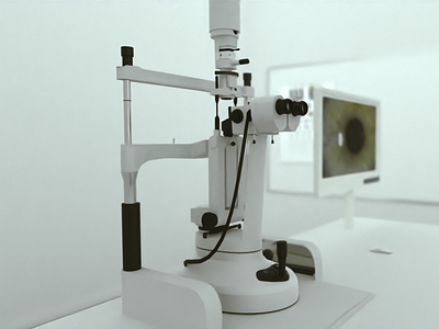 3D slit lamp for vr simulator