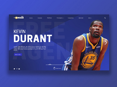 Ringer web design nba ui ux web web design