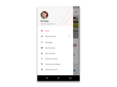 CarAndCar Minimal Menu android material menu minimal mobile