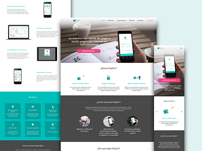 PaySur Homepage design homepage landing responsive ui uidesign ux web website