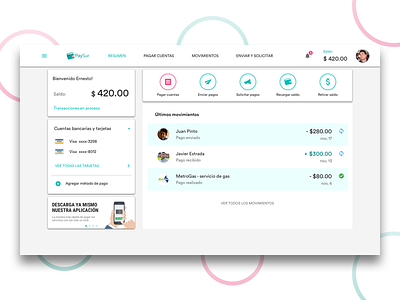 Paysur dashboard