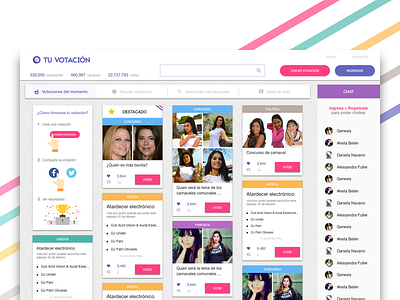 Tu Votacion - new design web design ui ux voting web