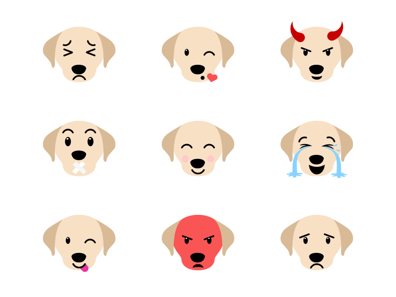 Dogjuan emojis by Ernesto Llanos on Dribbble