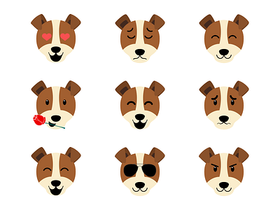 Dogjuan emojis - Jack Rusell