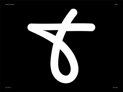 Letter F - Experimental 36daysoftype design experiment experimental f letter f mark icon letter letterform typeface typography vector