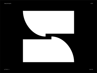 Letter S - Experimental 36daysoftype experiment experimental flat icon letter letter s letter s logo s letter logo symbol type design typeface typography
