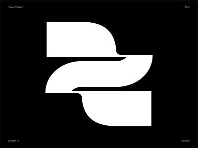 Letter Z - Experimental 36daysoftype branding experiment experimental flat icon letter letter logo letter z lettering type design typeface typography