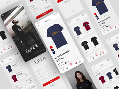 Fayza Fashion App (Exploration) ecommerce minimal mobile ui typography ui uidesign uxdesign