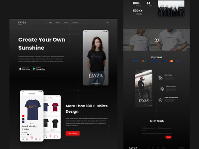 Landing Page Fayza Fashion design ecommerce landingpage layout minimal typography ui uidesign uxdesign