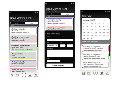 To do list mobile app Design