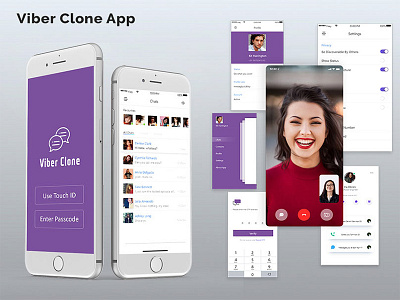 Viber Clone App android ios uidesign