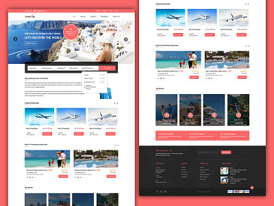 Flight_Travels website design